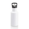 Bouteille en aluminium (600 ml) avec paille extractible