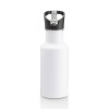 Bouteille en aluminium (600 ml) avec paille extractible