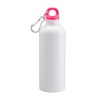 Gourde en aluminium avec mousqueton, 500 mL