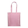 Shopper en polycoton brillant 38x42 cm, anses longues