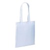 Shopper en polycoton brillant 38x42 cm, anses longues