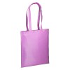 Shopper en polycoton brillant 38x42 cm, anses longues
