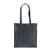 Shopper en polycoton brillant 38x42 cm, anses longues