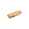 Clé USB 4 Gb pivotante en bamboo. Possibilité d'import sur demande à partir de 250 pièces