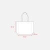 Tote-bag avec soufflet en R-pet   80g/m2, anses longues