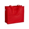 Tote-bag avec soufflet en R-pet   80g/m2, anses longues