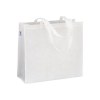 Tote-bag avec soufflet en R-pet   80g/m2, anses longues