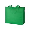 Tote-bag avec soufflet en R-pet   80g/m2, anses longues
