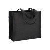 Tote-bag avec soufflet en R-pet   80g/m2, anses longues