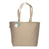 Tote-bag avec soufflet en coton recyclé 190 g/m2, anses longues