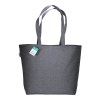 Tote-bag avec soufflet en coton recyclé 190 g/m2, anses longues