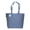 Tote-bag avec soufflet en coton recyclé 190 g/m2, anses longues
