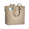 Tote-bag avec soufflet en coton recyclé 190 g/m2, anses longues