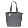 Tote-bag avec soufflet à la base en coton recyclé 280 g/m2, anses longues