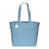 Tote-bag avec soufflet à la base en coton recyclé 280 g/m2, anses longues