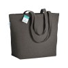 Tote-bag avec soufflet à la base en coton recyclé 280 g/m2, anses longues