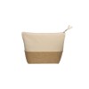 Beauty case en coton 280 g/m2, avec base en toile de jute