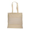 Tote-bag en coton naturel de 135 g/m2 avec filet, anses longues