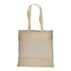 Tote-bag en coton naturel de 135 g/m2 avec filet, anses longues
