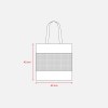 Tote-bag en coton naturel de 135 g/m2 avec filet, anses longues