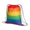 Sac à dos arc-en-ciel en R-PET 70 gr/m2 avec fermeture avec cordon
