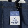 Tote bag en coton denim recyclé, 180 g/m2, anses longues