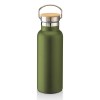 Thermos en acier inoxidable avec double paroi isolante de 500 ml avec bouchon en bambou