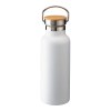 Thermos en acier inoxidable avec double paroi isolante de 500 ml avec bouchon en bambou