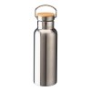 Thermos en acier inoxidable avec double paroi isolante de 500 ml avec bouchon en bambou