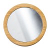 Miroir rond en bambou
