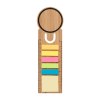 Règle marque-pages en bambou. Inclut 25 post-it medium et 125 post-it mini