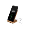 Chargeur Wireless en bambou. Sortie: DC5V/1A (5W)