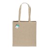 Tote bag  en coton recyclé 190 g/m2, anses longues et soufflet