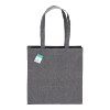 Tote bag  en coton recyclé 190 g/m2, anses longues et soufflet
