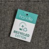 Tote bag  en coton recyclé 190 g/m2, anses longues et soufflet