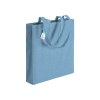 Tote bag  en coton recyclé 190 g/m2, anses longues et soufflet