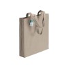 Tote bag  en coton recyclé 190 g/m2, anses longues et soufflet