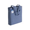 Tote bag carbon neutral en coton recyclé 280 g/m2, anses longues et soufflet