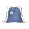 Sac à dos carbon neutral en coton recyclé, effet mélange 280 gr/m2