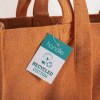 Tote bag en coton recyclé 280 g/m2, anses longues et soufflet