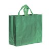 Tote bag en PP recyclé laminé 120g/m2, anses courtes et soufflet