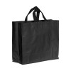 Tote bag en PP recyclé laminé 120g/m2, anses courtes et soufflet