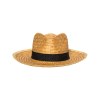 Chapeau de paille avec élastique de 3 cm à appliquer et à personnaliser