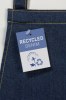 Tablier en tissus denim recyclé avec poche sur le devant
