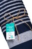 Serviette de plage en coton recyclé style fouta de 350 g/m2
