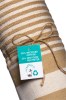 Serviette de plage en coton recyclé style fouta de 350 g/m2