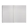 Carnet en papier de pierre, feuilles blanches lignées, 64 pag., 14,5x21 cm
