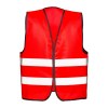 Gilet promotionnel en polyester avec bande réfléchissante et fermeture velcro