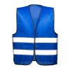 Gilet promotionnel en polyester avec bande réfléchissante et fermeture velcro
