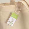 Tote bag en coton biologique 220 g/m2, anses longues